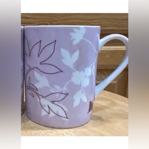 Starbucks One (1) Lilac Floral Coffee Mug